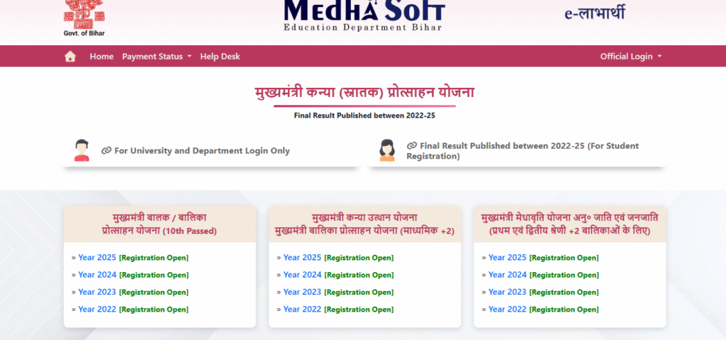 Bihar Board Scholarship Payment List 2025