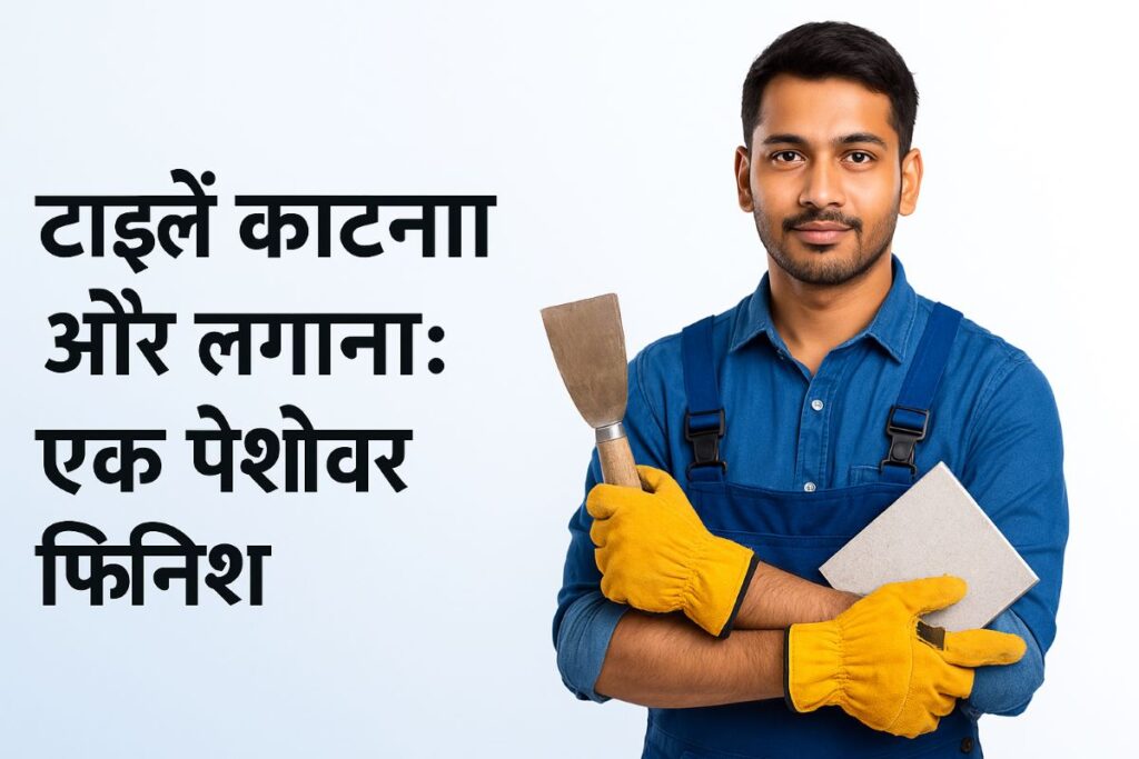 टाइलें काटना और लगाना: एक पेशेवर फिनिश टाइलें फर्श और दीवारों को एक सुंदर, टिकाऊ और आसानी से साफ होने वाली सतह प्रदान करती हैं। चाहे वह किचन हो, बाथरूम हो या लिविंग रूम, सही तरीके से लगाई गई टाइलें जगह की पूरी शक्ल बदल सकती हैं।