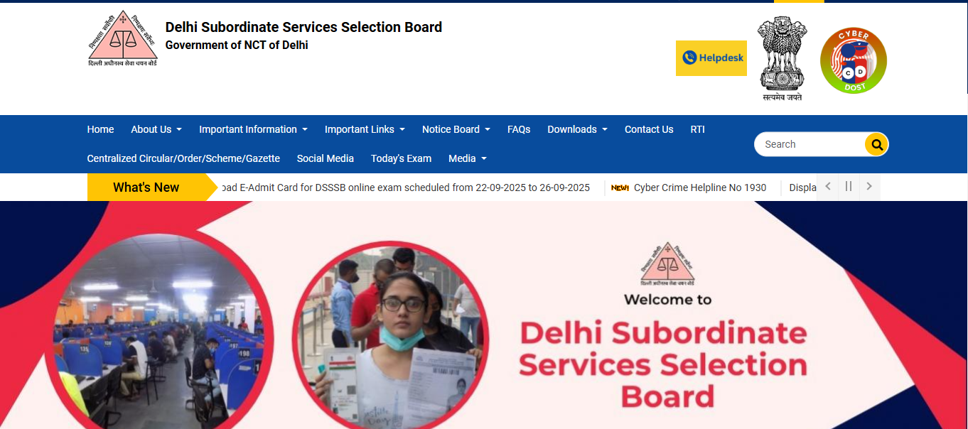 DSSSB Primary Teacher Recruitment 2025